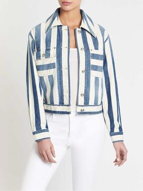 The Sammy Jacket by Current/Elliott in the "The Bay Stripe"